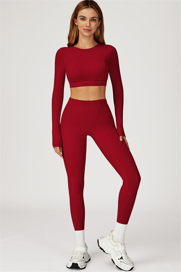 The Conquer Long Sleeve T-shirt Leggings 2-Piece Set