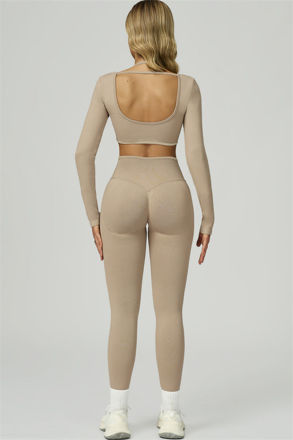 The Prime Long Sleeve Crop Top Leggings 2-Piece Set