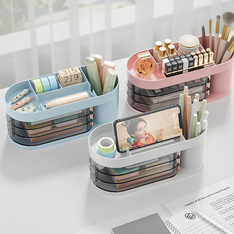 Multifunctional Rotating Desktop Storage Box