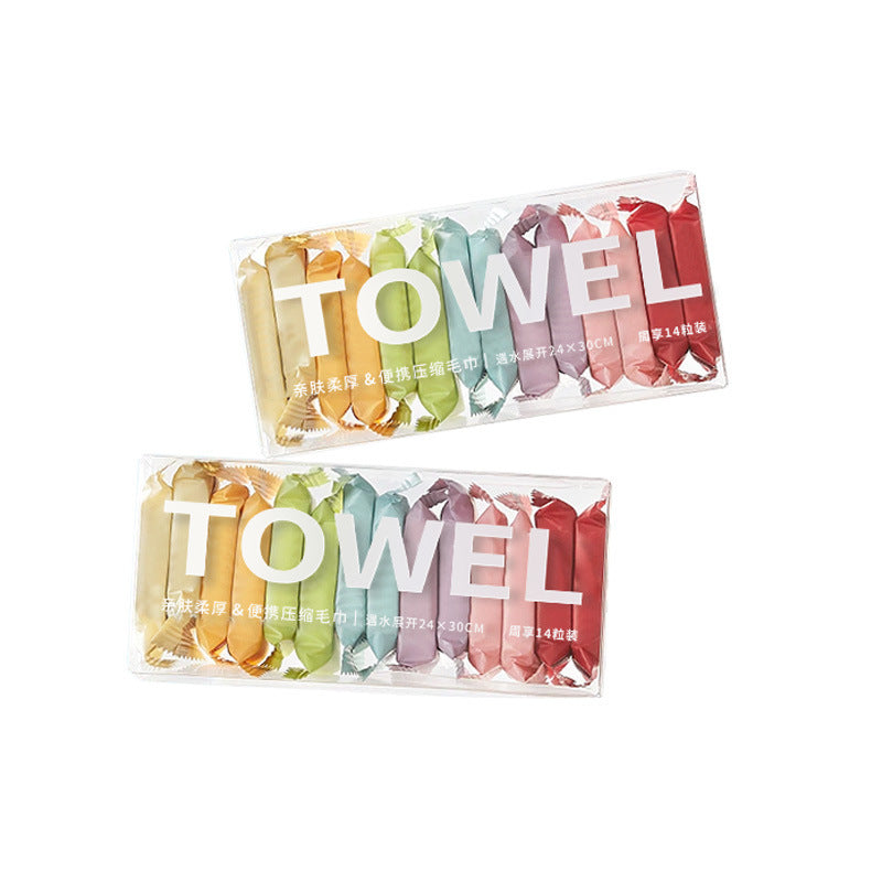 Compressed Towel Portable Pure Cotton Disposable Face Washing