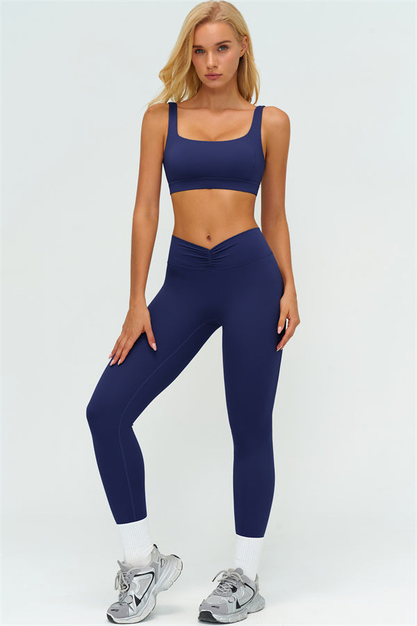 The Lushness V-Back Sports Bra Leggings 2-Piece Set