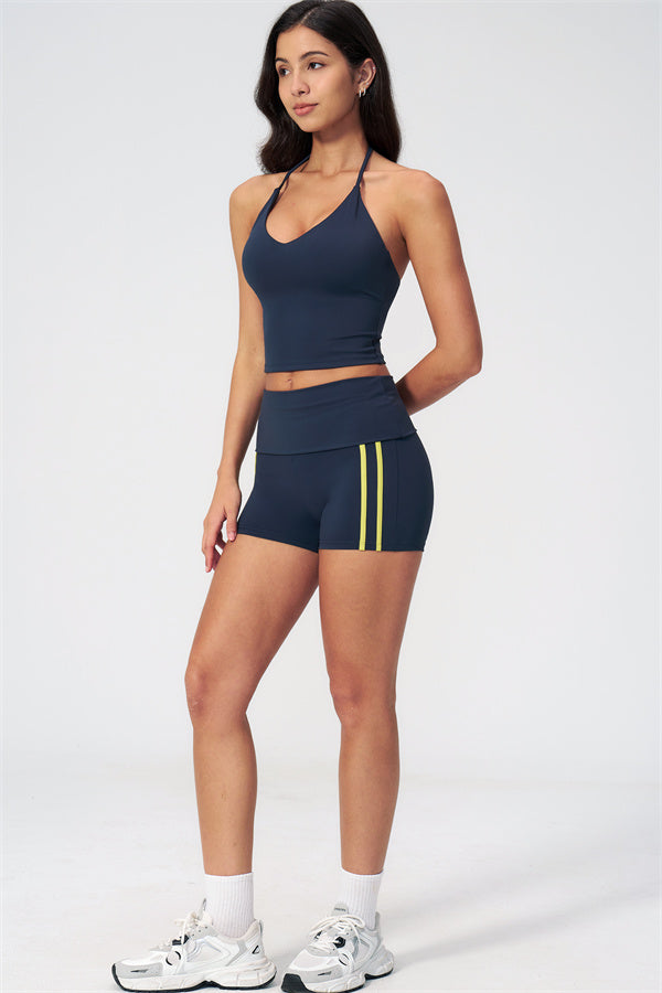 The Evoke Crop Top Shorts 2-Piece Set