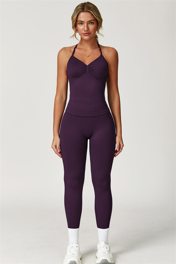 The Allure Halter Top Leggings 2-Piece Set