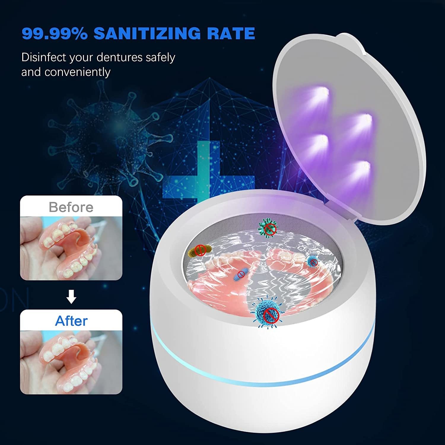 Home Watch Glasses Jewelry Ultrasonic Cleaning Machine