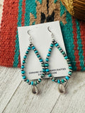Navajo Turquoise & Sterling Silver Pearl Beaded Ho