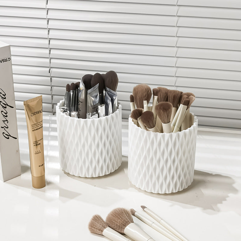 Household Rotatable Makeup Brush Dustproof Cover Storage Container