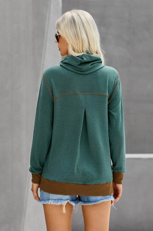 Trutle Neck Long Sleeves Top