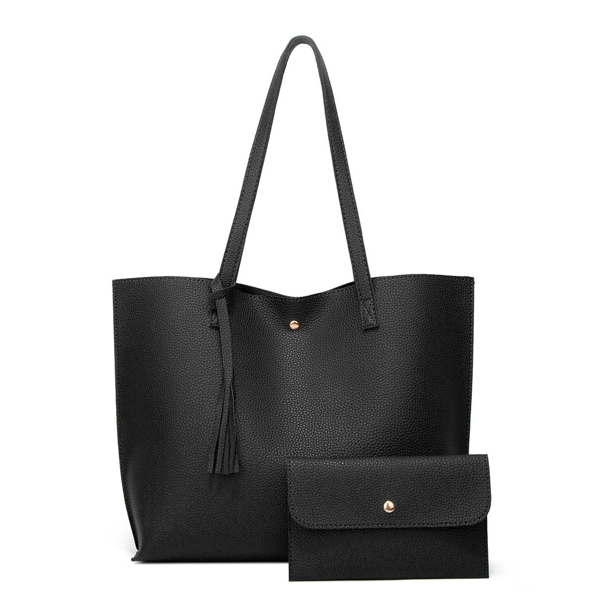 Pure Color Large Capacity Mother-and-Child Tote Bag