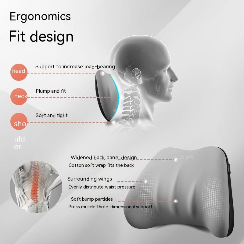 Lumbar Support Pillow Neck Pillow Memory Foam Car Cushion