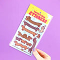 Dachshund Doodles - Holographic Sticker Sheet