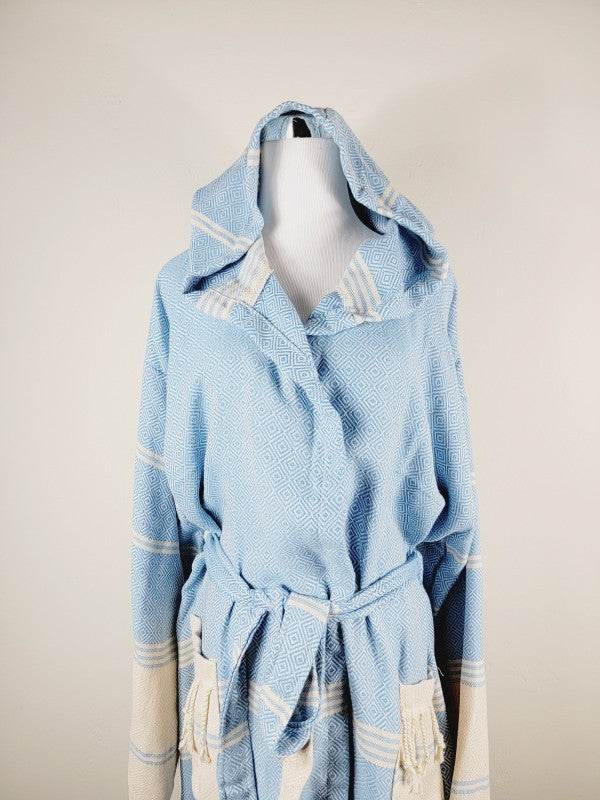 Unisex Robe, Beach or spa Robe with pockets - Ligh