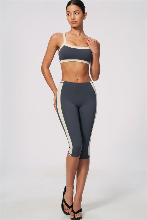 The Sandstone Sports Bra Capri Leggings 2-Piece Set