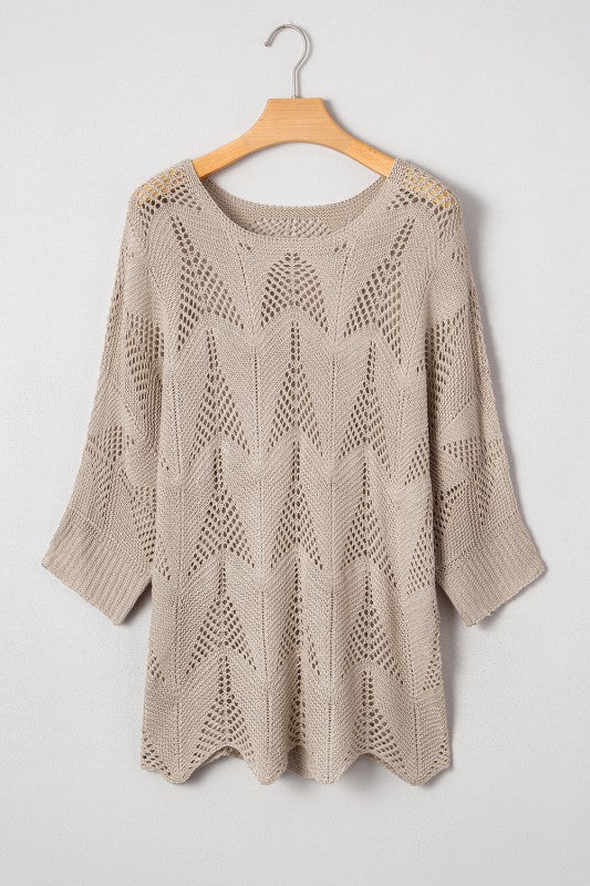 Ava 8 Sleeve Casual Sweater