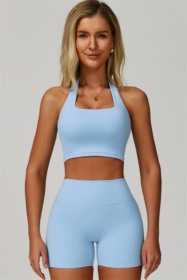 The Elixir Halter Crop Top Shorts 2-Piece Set