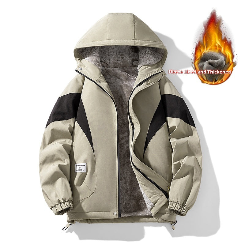 Autumn And Winter Fleece-lined Jacket