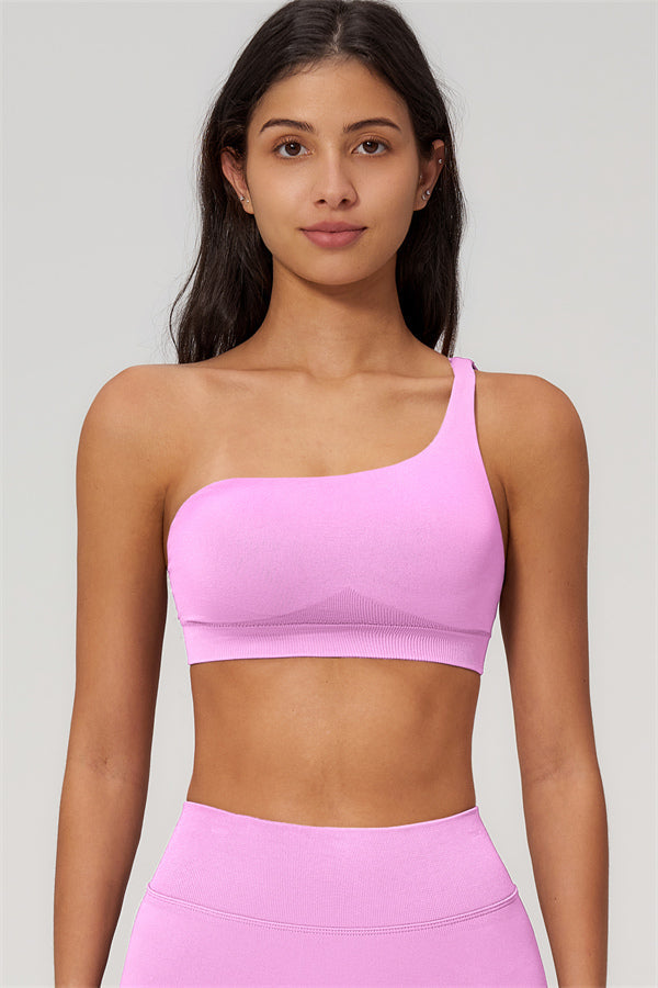 The Empower One-Shoulder Sports Bra