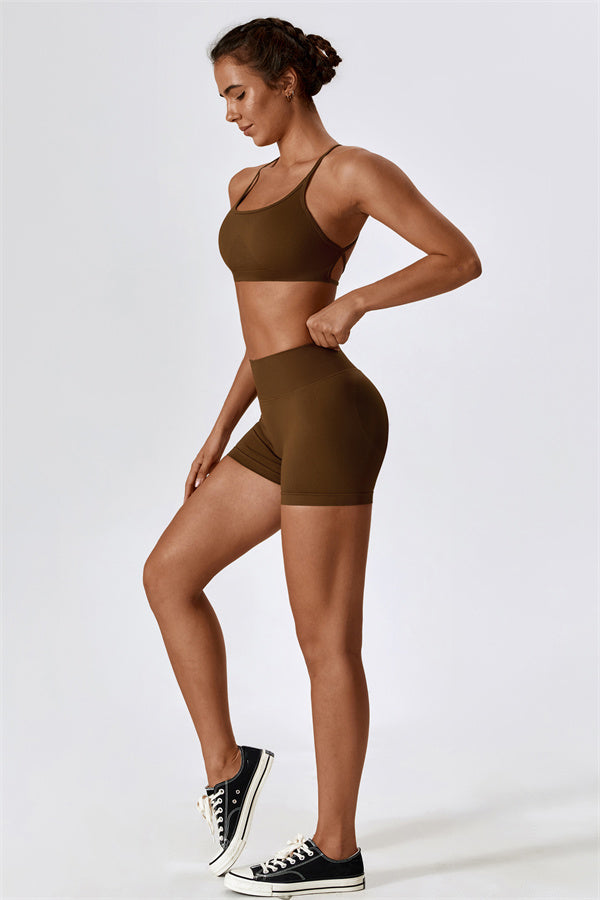 Nova Luxe Sports Bra Shorts 2-Piece Set