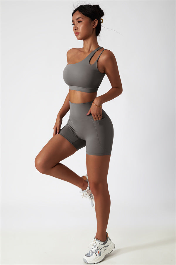 The Blissful Rose Sports Bra Shorts 2-Piece Set
