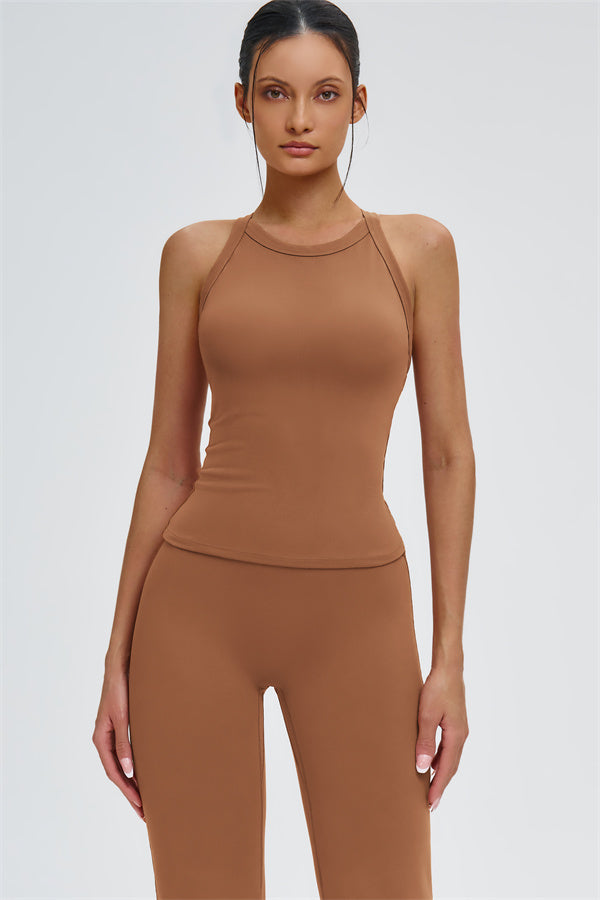 The Slate X-Back Top Flared Leggings 2-Piece Set