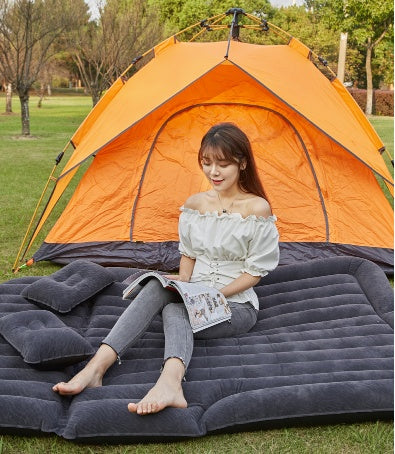 Car Inflatable Mattress SUV Rear Row Floatation Bed Mattress Trunk Travel Bed