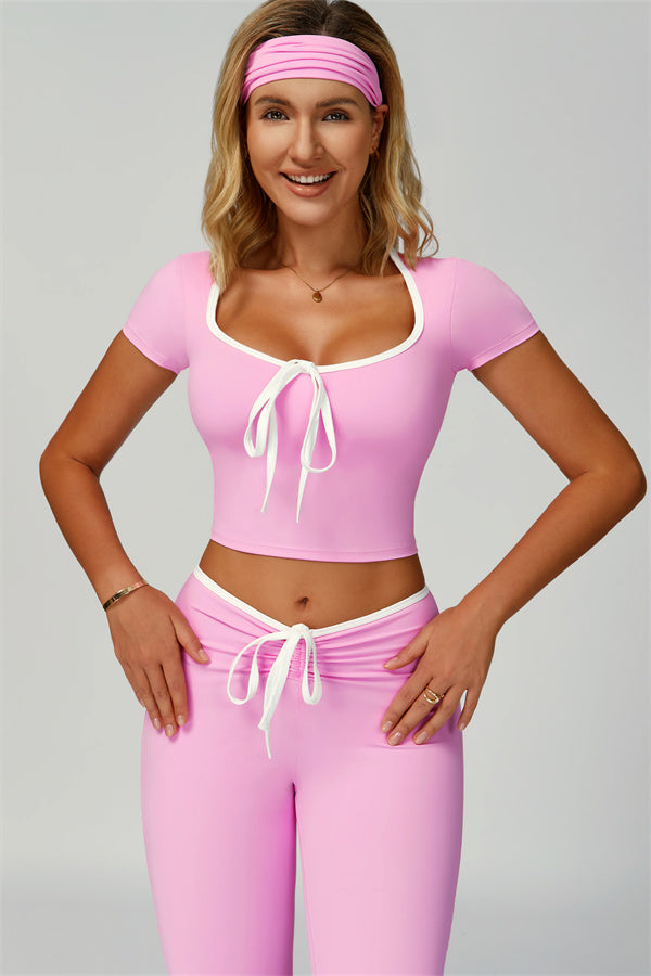The Skyline Flared Tie Leggings