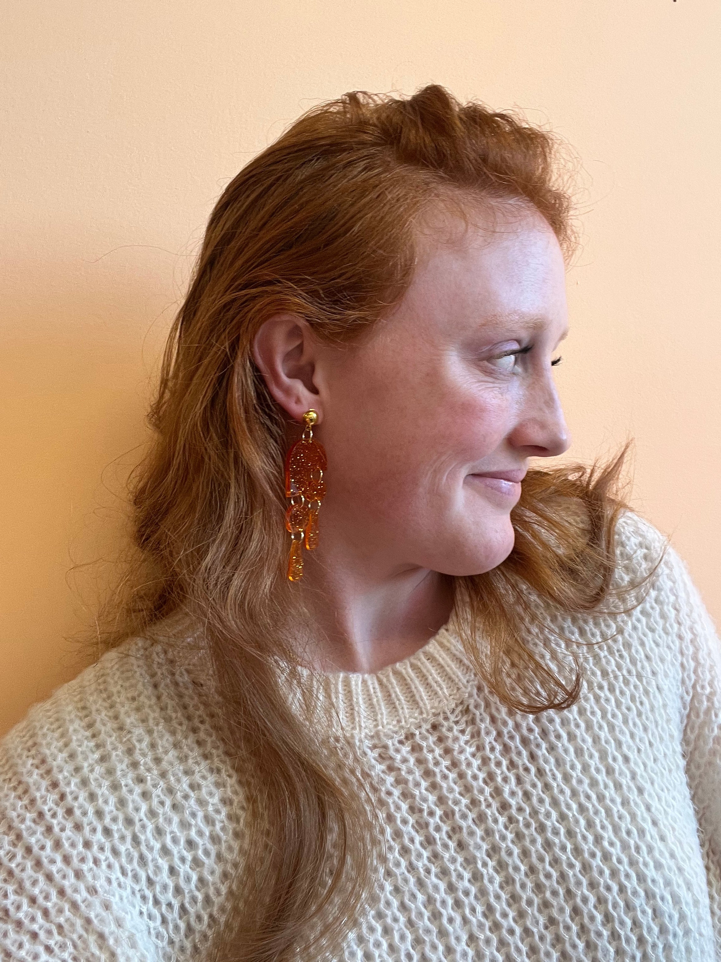 Dreamy Swirl Statement Earrings