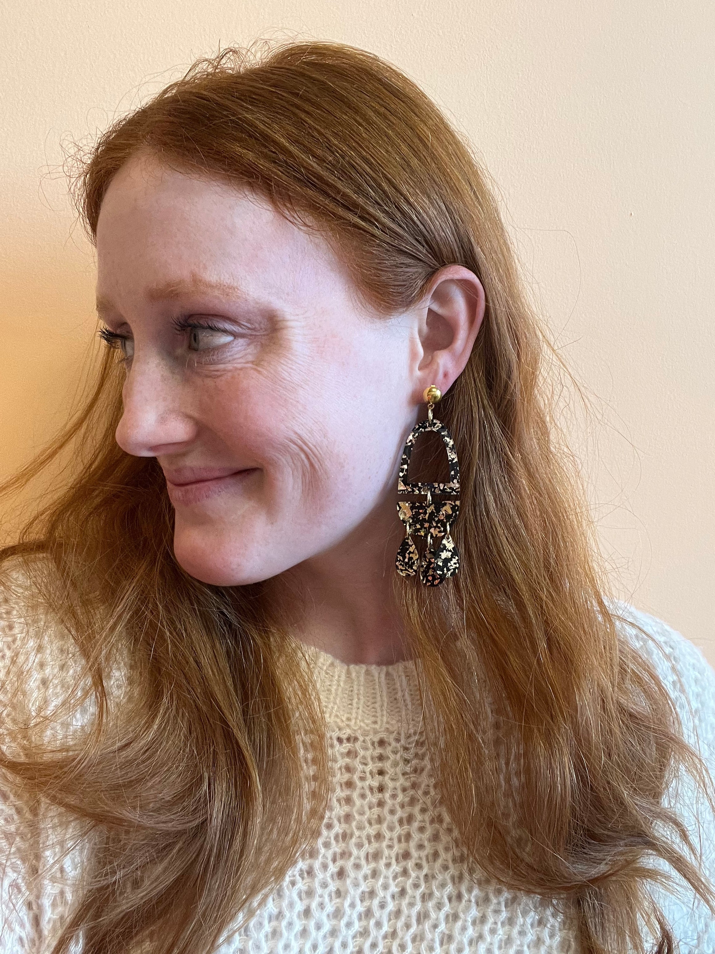 Cheerful Dangle Statement Earrings