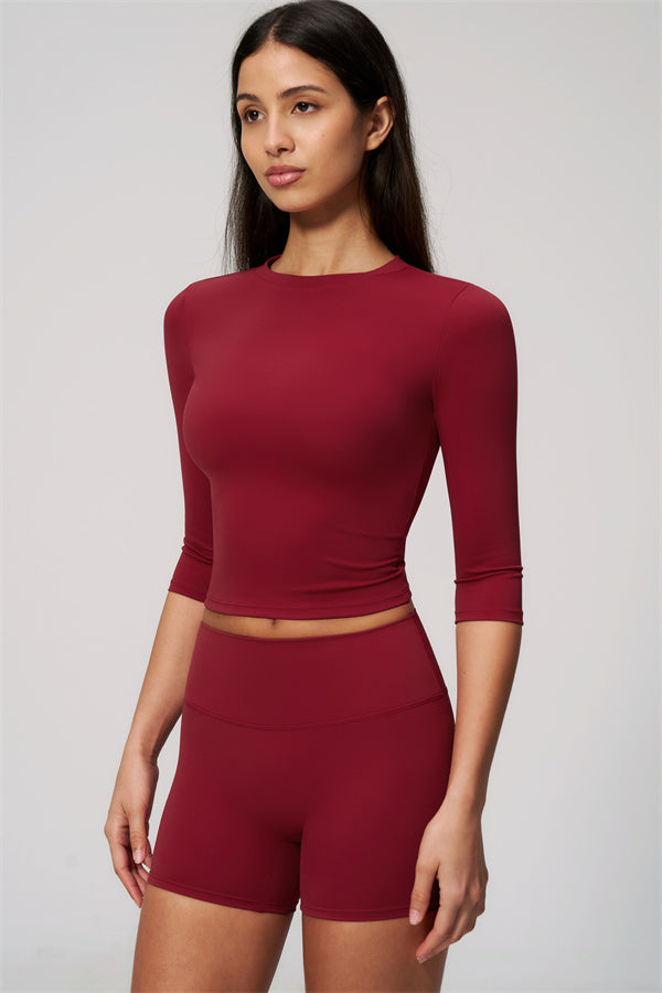 The Natalia Half-Sleeve Top Shorts 2-Piece Set