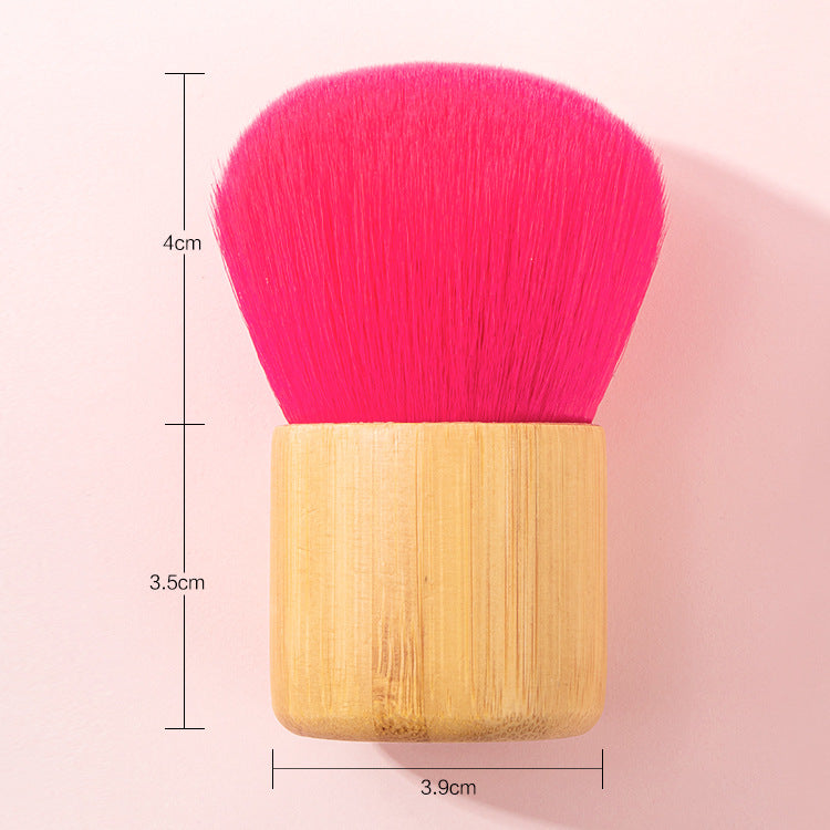 Makeup Brush Bamboo Handle Red Hair Small Fat Dun Single Support Loose Brush