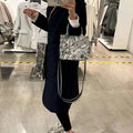 Casual Embroidery Canvas Handbag Women Large Capacity Handle Bag