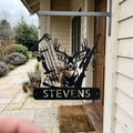 Deer Hunter Sign - Custom Metal Sign, Christmas Gift