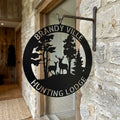 Personalized Forest Wildlife Metal Sign - Custom Name Wall Art for Housewarming or Weddings