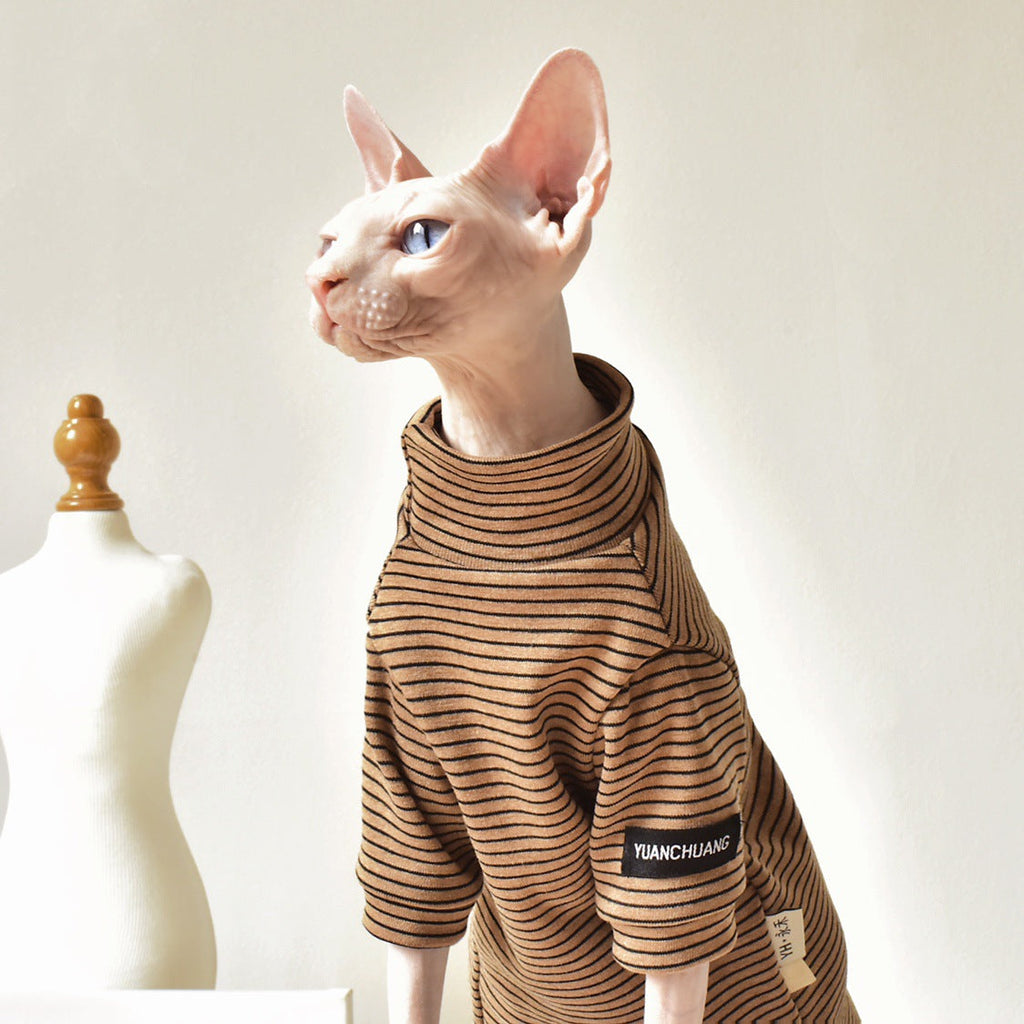 Vintage Knit Striped Inner Layer for Winter Warmth