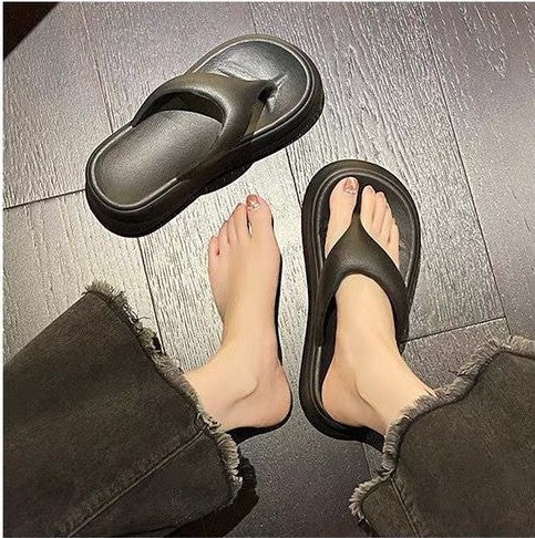 Non-slip Height-increasing Thick-soled Eva Flip-flops Women's Slippers
