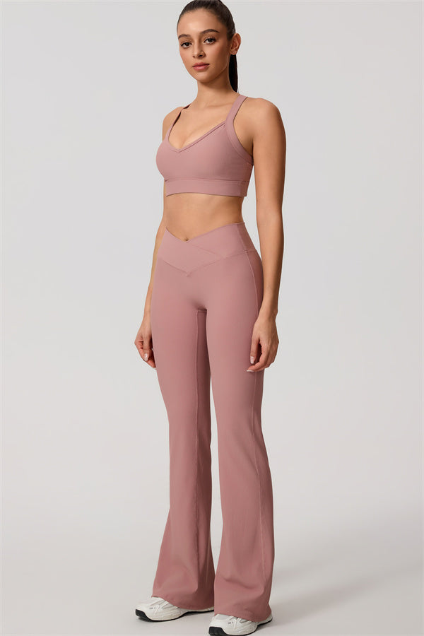 The Daze Sports Bra Flared Leggings 2-Piece Set