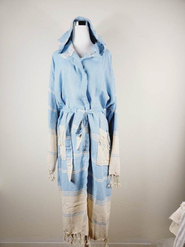 Unisex Robe, Beach or spa Robe with pockets - Ligh