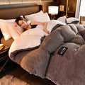 Luxury Winter Thickened Warm Double-sided Milk Velvet Quilt  Fleece