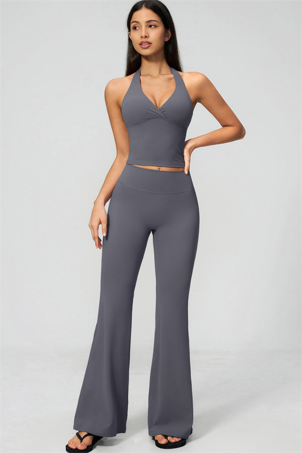 The Lox Crop top Flared Leggings 2-Piece Set