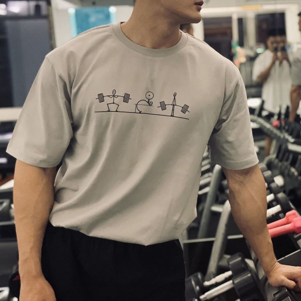 Men's Casual Cotton T-Shirt - Trendy Retro Style