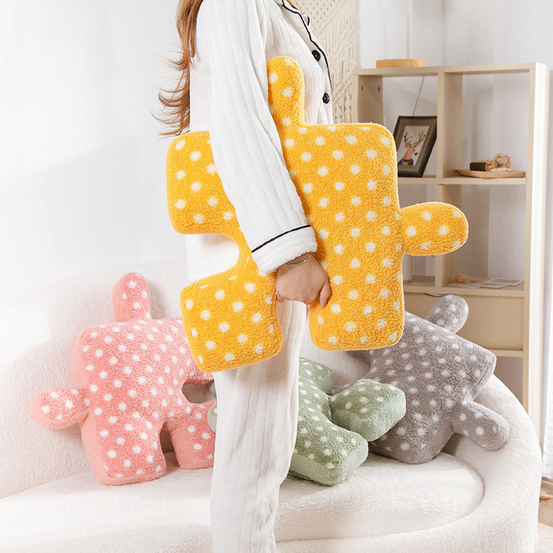 Puzzle Cushion Plush Toy Sofa Cushion
