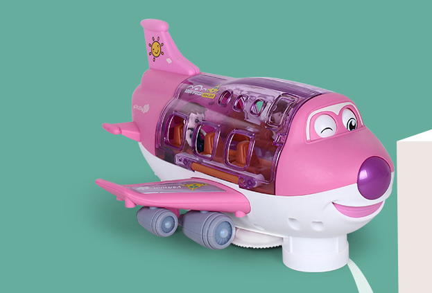 Electric Universal Cartoon Airplane Lights Music Rotation
