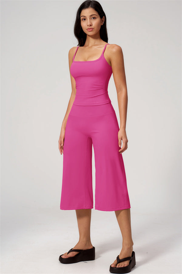 The Nexus Tank Top Wide-Leg Crop 2-Piece Set