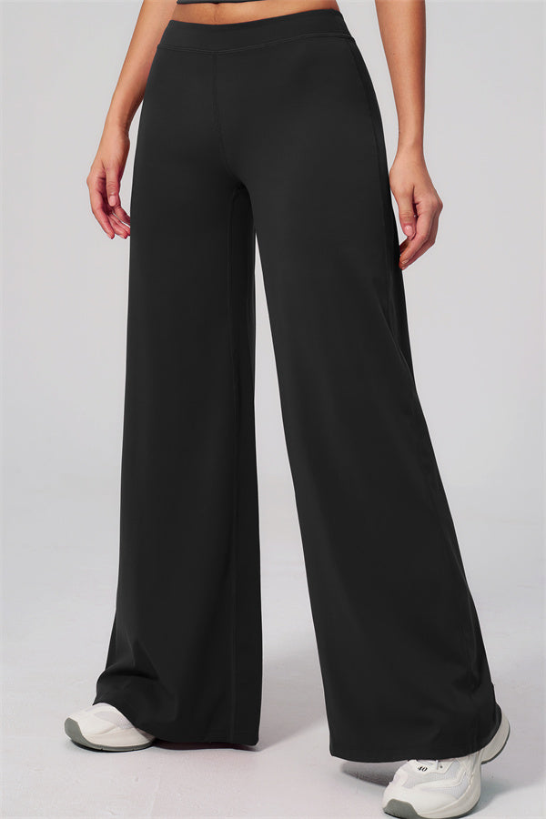 The Revive Crop Top Straight Leg Pants 2-Piece Set