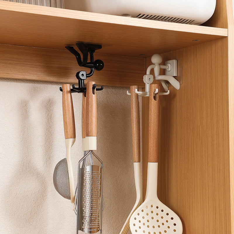 Rotating Villain 6-Claw Hook Wall-mounted