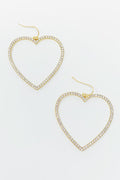 My Precious Heart Earrings, Gold