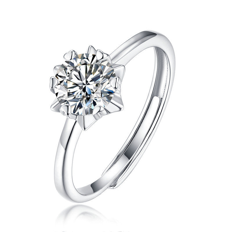 Half Of The Country Simulation Small Diamond Wedding Ring