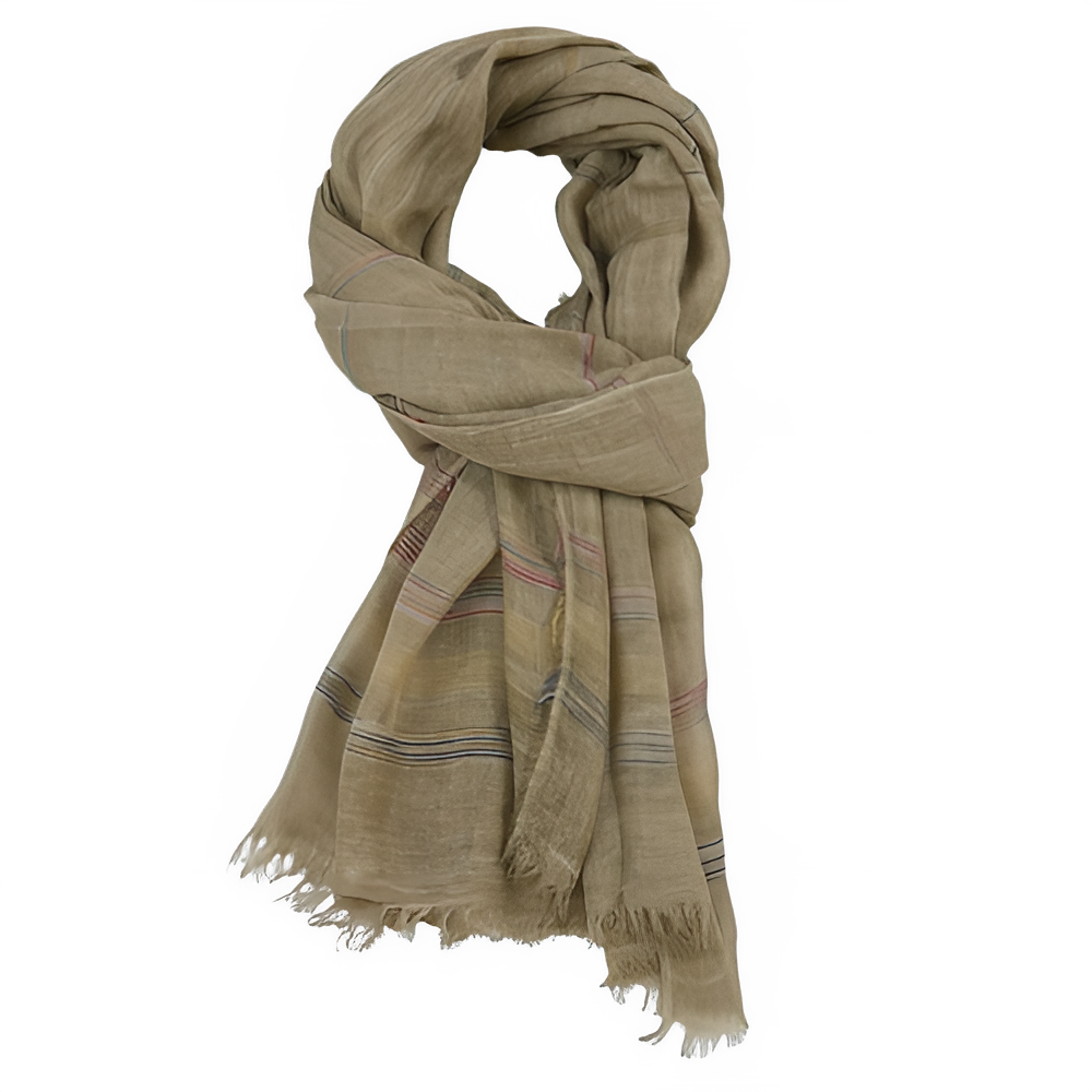 Fashion Men Scarf Cotton Linen Yarn-dyed Striped Men's Scarves Tassel Long Shawl Autumn Winter Male Accessories Bufanda Wraps