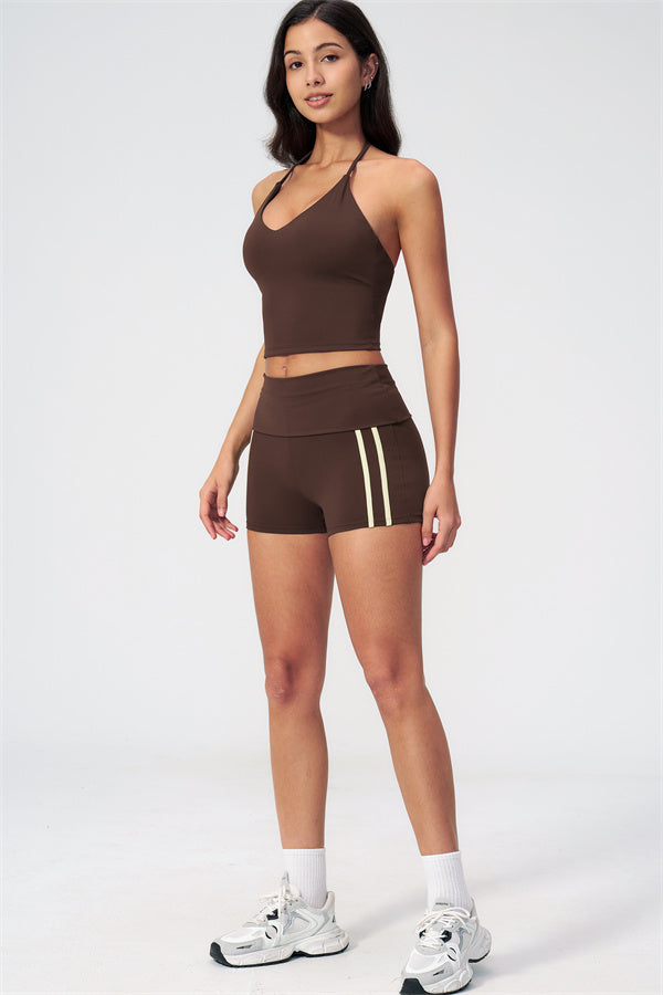 The Evoke Crop Top Shorts 2-Piece Set