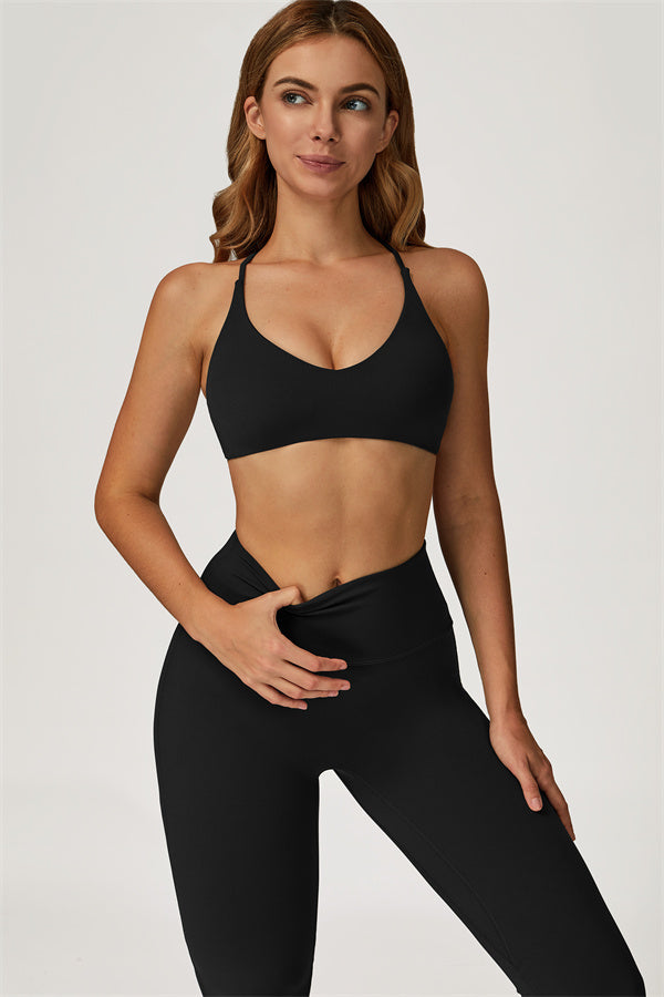 The Lily Sports Bra Flared Leggings 2-Piece Set
