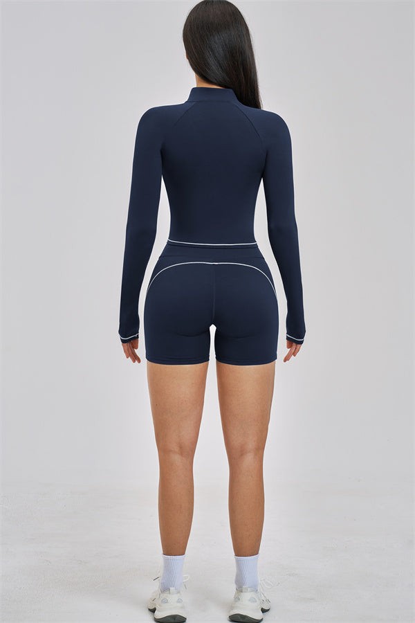 The Unbound Jacket Sports Bra Shorts 3-Piece Set
